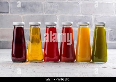 Fresh fruit and vegetable juices Stock Photo