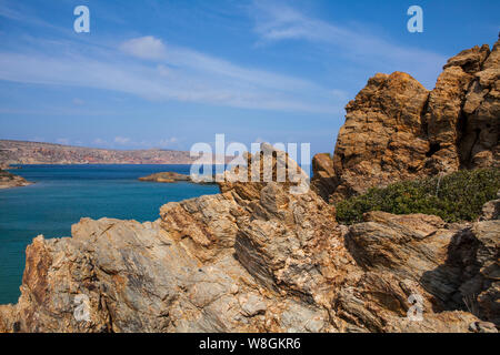 Vai beach - popular tourist destination in Crete, Greece Stock Photo