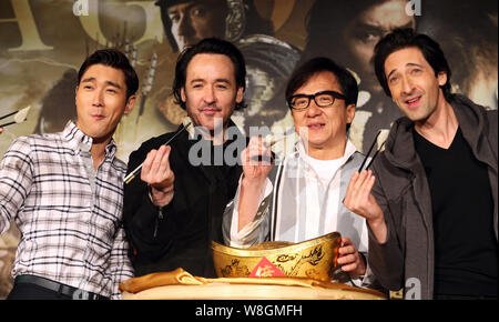 Catch Jackie Chan, Choi Siwon, John Cusack and Adrien Brody at Dragon  Blade's Promotional Events in Singapore