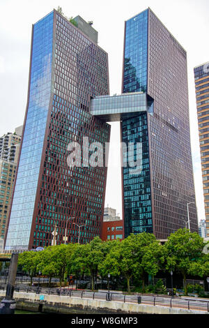 View from East River of American Copper Buildings by 626 1st Avenue, Manhattan, New York, USA. Stock Photo