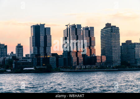 Development  in Williamsburg in Brooklyn in New York seen on Thursday, August 8, 2019. (© Richard B. Levine) Stock Photo