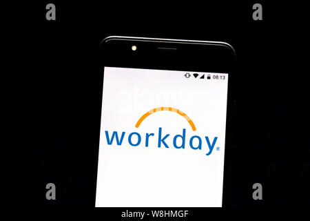 In this photo illustration a Kuaishou (Kwai) logo is seen on a smartphone  and a pc screen. (Photo by Pavlo Gonchar / SOPA Images/Sipa USA Stock Photo  - Alamy