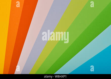 Rainbow colors. Colored paper. Colorful background. Stock Photo