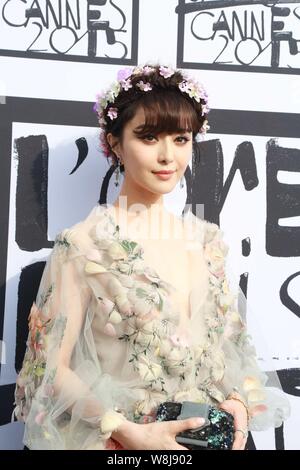 Chinese actress Fan Bingbing arrives for the screening of 'Mad Max: Fury Road' during the 68th annual Cannes Film Festival in Cannes, France, 14 May 2 Stock Photo