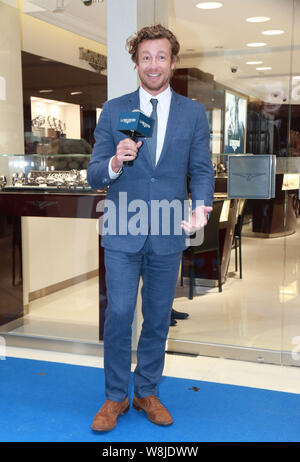 Australian actor Simon Baker Denny speaks at the opening ceremony