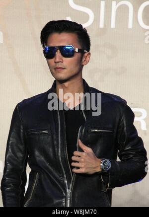 Hong Kong singer and actor Nicholas Tse poses at a promotional