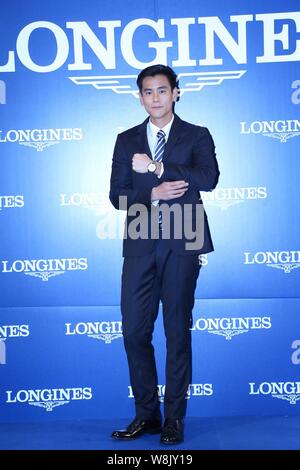 Taiwanese actor Eddie Peng poses during 
