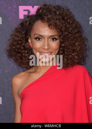 West Hollywood, USA. 09th Aug, 2019. WEST HOLLYWOOD, LOS ANGELES, CALIFORNIA, USA - AUGUST 09: Janet Mock arrives at the Red Carpet Event For FX's 'Pose' held at the Pacific Design Center on August 9, 2019 in West Hollywood, Los Angeles, California, USA. ( Credit: Image Press Agency/Alamy Live News Stock Photo