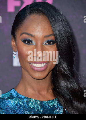 West Hollywood, USA. 09th Aug, 2019. WEST HOLLYWOOD, LOS ANGELES, CALIFORNIA, USA - AUGUST 09: Angelica Ross arrives at the Red Carpet Event For FX's 'Pose' held at the Pacific Design Center on August 9, 2019 in West Hollywood, Los Angeles, California, USA. ( Credit: Image Press Agency/Alamy Live News Stock Photo