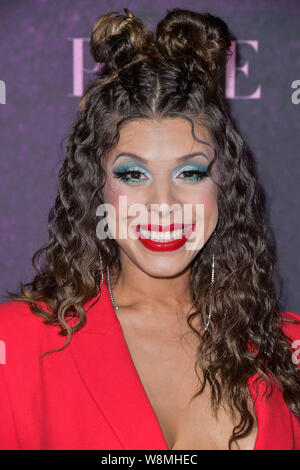 West Hollywood, USA. 09th Aug, 2019. WEST HOLLYWOOD, LOS ANGELES, CALIFORNIA, USA - AUGUST 09: Hailie Sahar arrives at the Red Carpet Event For FX's 'Pose' held at the Pacific Design Center on August 9, 2019 in West Hollywood, Los Angeles, California, USA. ( Credit: Image Press Agency/Alamy Live News Stock Photo