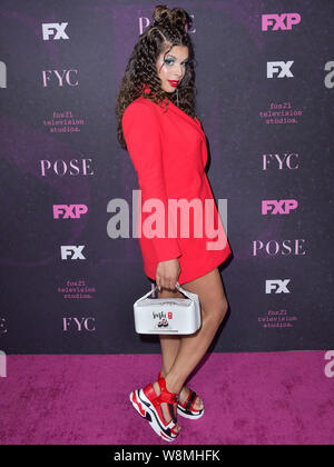 West Hollywood, USA. 09th Aug, 2019. WEST HOLLYWOOD, LOS ANGELES, CALIFORNIA, USA - AUGUST 09: Hailie Sahar arrives at the Red Carpet Event For FX's 'Pose' held at the Pacific Design Center on August 9, 2019 in West Hollywood, Los Angeles, California, USA. ( Credit: Image Press Agency/Alamy Live News Stock Photo