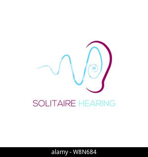 Ear Logo Template Stock Vector