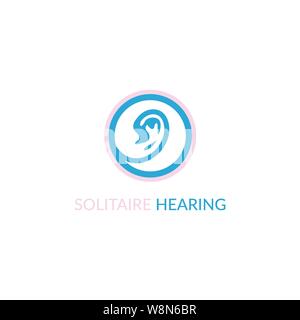 Ear Logo Template Stock Vector