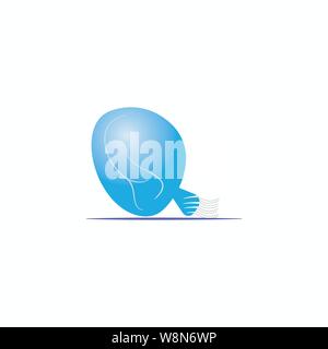 Ear Logo Template Stock Vector