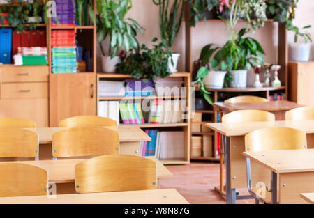 The school class is ready for the start of the school year. back to school Stock Photo