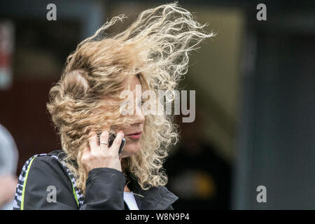 Windswept hair wind blown bad hair day windy weather storm stormy day landscape windswept, hair, woman, female, wind, portrait, long hair, face, outdoors, adult, style, day, person, hairstyle, women, fashionable, windy, head and shoulders, hair, day, bad, woman, female, girl, messy, head, brunette, wild, long, bad hair day, blond, blonde, windy, windy weather, wind swept, wind blown hair, storm, storms, stormy, weather, tangle, tangled, landscape, one person, a, uk, gale, gales, Stock Photo