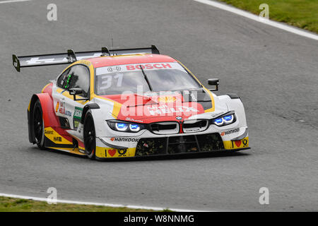 KENT, UNITED KINGDOM. 10th Aug, 2019. Sheldon van der Linde (BMW Team RBM) in DTM Race 1 during DTM (German Touring Cars) and W Series at Brands Hatch GP Circuit on Saturday, August 10, 2019 in KENT, ENGLAND. Credit: Taka G Wu/Alamy Live News Stock Photo