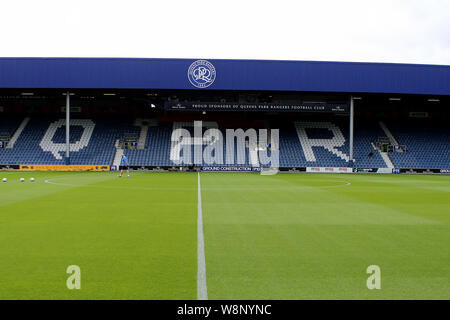 London, UK. 10th Aug, 2019. General view of inside the Kiyan Prince Foundation Stadium during EFL Skybet Championship match, Queens Park Rangers v Huddersfield Town at The Kiyan Prince Foundation Stadium, Loftus Road in London on Saturday 10th August 2019. this image may only be used for Editorial purposes. Editorial use only, license required for commercial use. No use in betting, games or a single club/league/player publications. pic by Tom Smeeth/Andrew Orchard sports photography/Alamy Live news Credit: Andrew Orchard sports photography/Alamy Live News Stock Photo