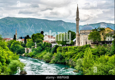 Koski Mehmed Pasha Mosque in Mostar, Bosnia and Herzegovina Stock Photo
