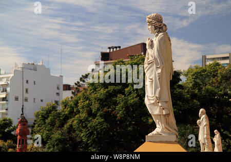 Beautiful statues surround the Recoleta Cultural Center, located in the barrio of Recoleta in Buenos Aires, Argentina Stock Photo