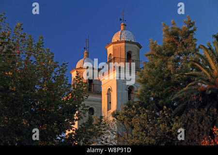 The Basilica del Santisimo Sacramento, in Colonia Del Sacramento, is one of the oldest places of worship in the South American country of Uruguay Stock Photo