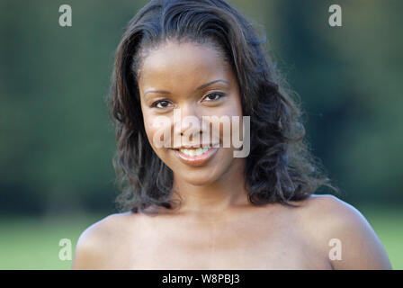 Beautiful woman in the spring Stock Photo