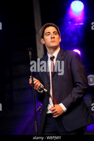 Rochdale, UK. 10th August, 2019. The Northern Soultrain performing at the annual Feel Good Festival, Rochdale, UK. Credit: Barbara Cook/Alamy Live News Stock Photo