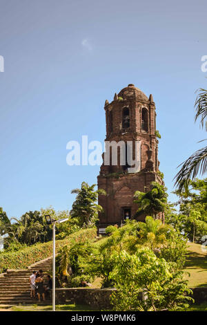 JULY 14, 2019-VIGAN PHILIPPINES :  Ancient bantay bell tower. UNESCO world heritage Stock Photo