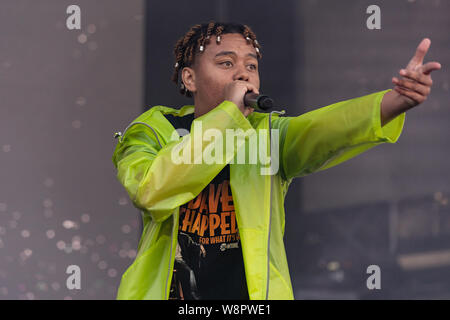 American rapper YBN Cordae performing at Breakout Festival day 1 at the PNE Amphitheatre in Vancouver, BC on  June 15th, 2019 Stock Photo