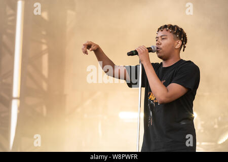 American rapper YBN Cordae performing at Breakout Festival day 1 at the PNE Amphitheatre in Vancouver, BC on  June 15th, 2019 Stock Photo