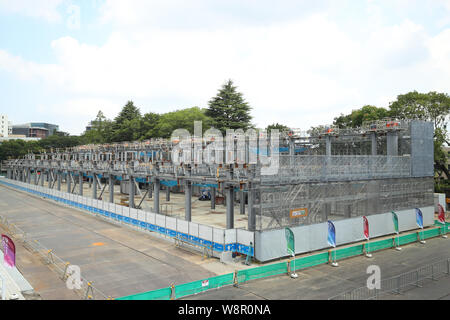 Tokyo, Japan. 11th Aug, 2019. General view Equestrian : READY STEADY TOKYO - Equestrian at Equestrian Park (Baji Koen) in Tokyo, Japan . Credit: Yohei Osada/AFLO SPORT/Alamy Live News Stock Photo