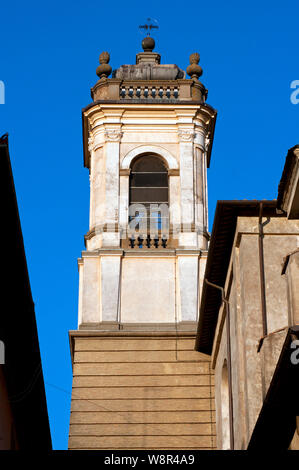 Bell tower of Duomo in Ronciglione (Cathedral of Saints Pietro and Caterina), Viterbo, Lazio, Italy Stock Photo