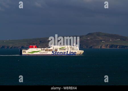 Holyhead, Wales – Editorial, Stena Line Ferries Ferry ship, landscape, on November  18 2018 in UK, landscape Stock Photo