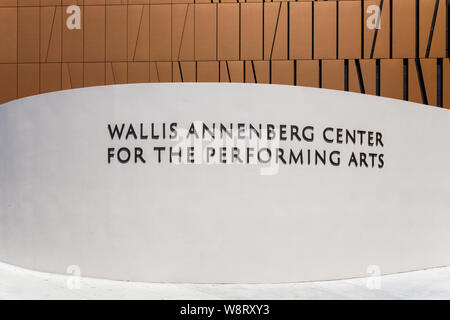 BEVERLY HILLS, CA/USA - MAY 10, 2015: The Wallis Annenberg Center for the Performing Arts. The Annenberg Center is a community arts center in Beverly Stock Photo