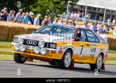 1984 Audi Quattro A2 rally championship winning car. Goodwood Festival ...