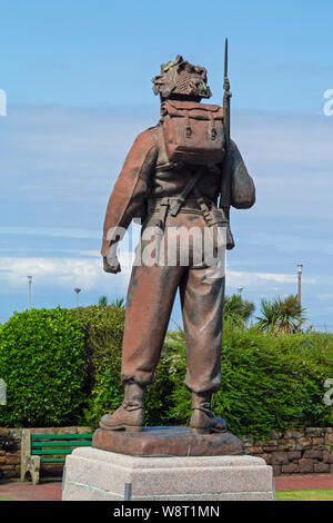 Royal Scots Fusiliers Memorial in Place de Saint-Germain-en-Laye,  Ayr,South Ayrshire,Scotland,UK Stock Photo