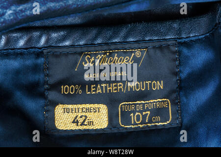 st michael leather jacket