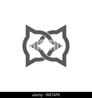 simple geometric clear simple design concept for your logo or icon business Stock Vector