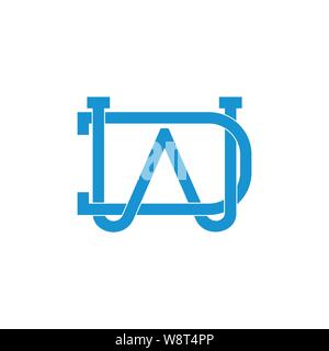 simple geometric clear simple design concept for your logo or icon business Stock Vector