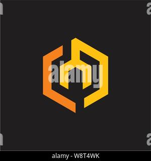simple geometric clear simple design concept for your logo or icon business Stock Vector