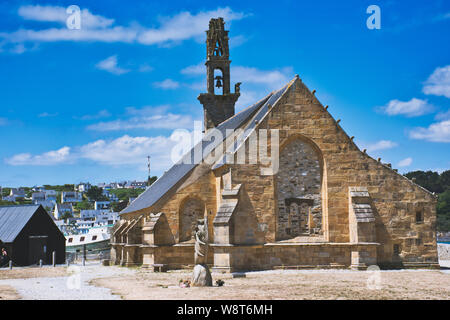 Camaret-sur-Mer, Brittany, France - July 13, 2019: Notre-Dame-de-Rocamadour, or the Church of the Fishermen in Camaret-sur-Mer, France Stock Photo