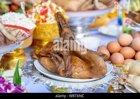 Roasted duck or pot-stewed duck, Chinese food and delicious Thai food. Thailand, close up Stock Photo