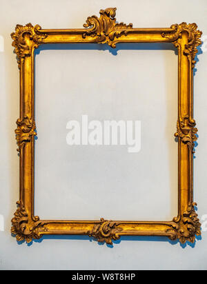 empty frames on wall Stock Photo