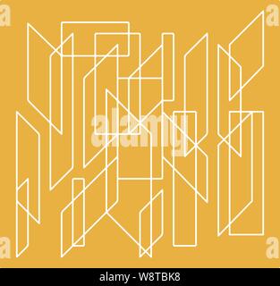 Vector illustration. Simple straight lines background in rectangular shapes. Stock Vector