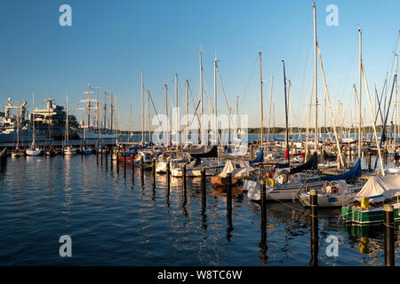 Marina in Kiel during the Kiel Week Stock Photo