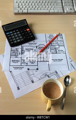 digital calculator with paper printout Stock Photo - Alamy