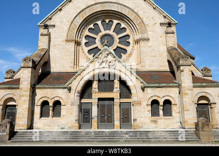 A general view of St. Paul’s church, a reformed church in Basel, Switzerland. Stock Photo