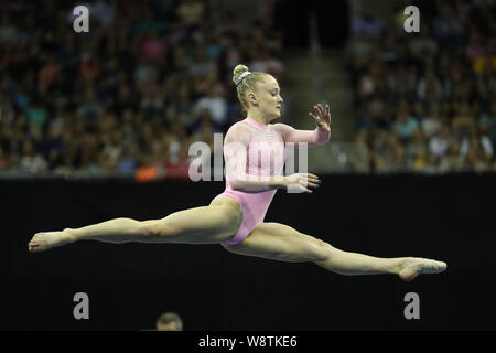 riley competes championships gymnast melissa mccusker kansas held mo august during city gymnastics competition senior alamy csm