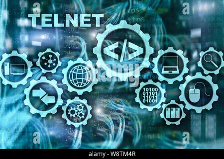 Teletype Network Protocol. Telnet Virtual terminal client. Internet and ...