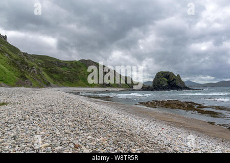 This is a stone beach in Malin Head, County Donegal Ireland Stock Photo